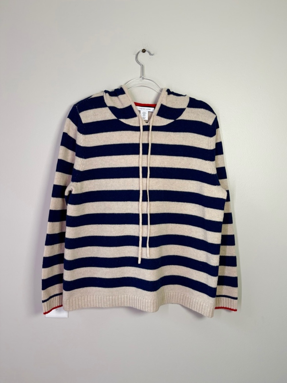 Tabitha Webb Striped Wool Blend Hoodie